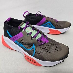 Nike ZoomX Zegama Trail Running Shoe DH0623-002 Ironstone Laser Blue Men Size 10